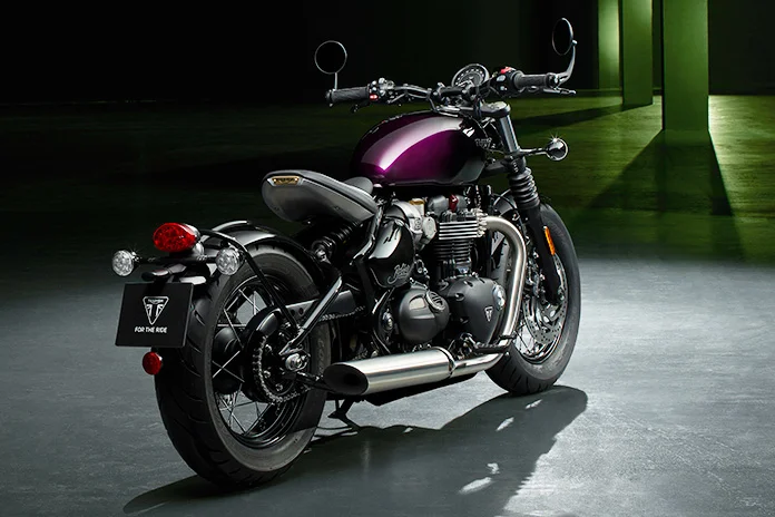 Triumph Bonneville Bobber Purple Stealth Edition